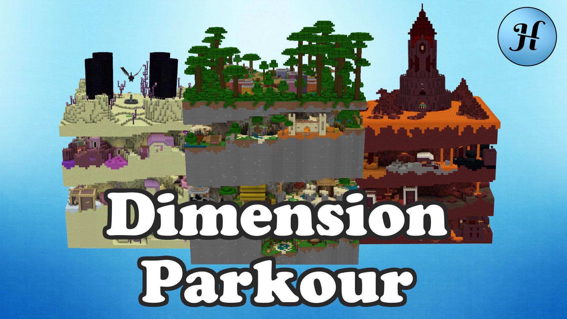 Descarca Dimension Parkour pentru Minecraft 1.15.2